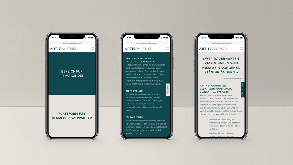 Artis-Partner-Website-Mobile-Uebersicht